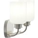 Reines 2 Light 14.75 inch Brushed Nickel Bath Vanity Wall Light