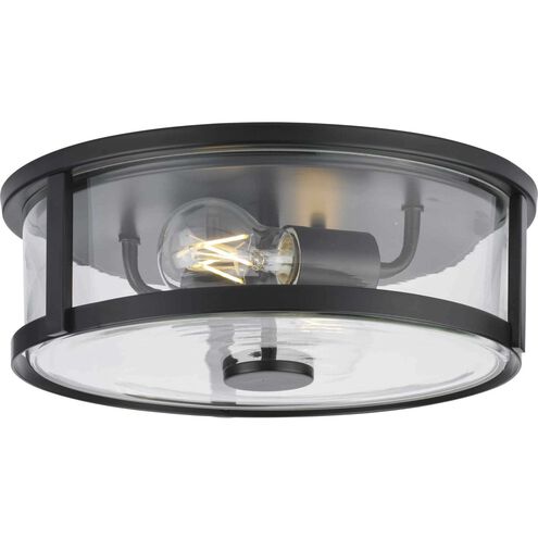 Gilliam 2 Light 12.62 inch Matte Black Flushmount Ceiling Light