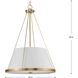 Saffert 3 Light 22 inch Vintage Brass Pendant Ceiling Light, Design Series