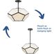Latham 3 Light 18 inch Matte Black Semi-Flush Mount Ceiling Light