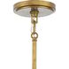 Laurel 6 Light 28 inch Gold Ombre Chandelier Ceiling Light, Design Series