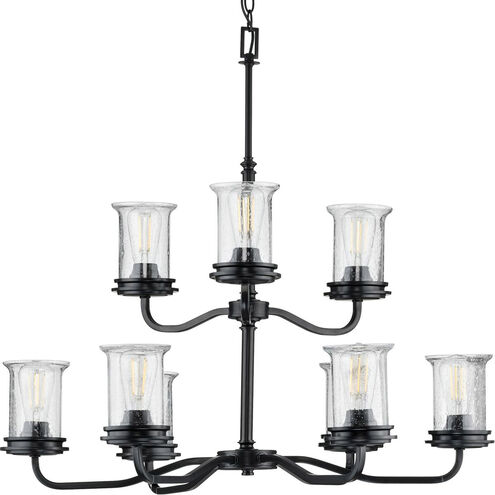 Winslett 9 Light 34 inch Matte Black Chandelier Ceiling Light