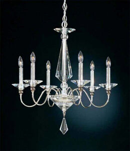 Jasmine 6 Light 22.5 inch Polished Silver Chandelier Ceiling Light