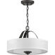 Kene 2 Light 16 inch Graphite Semi-Flush Mount Convertible Ceiling Light