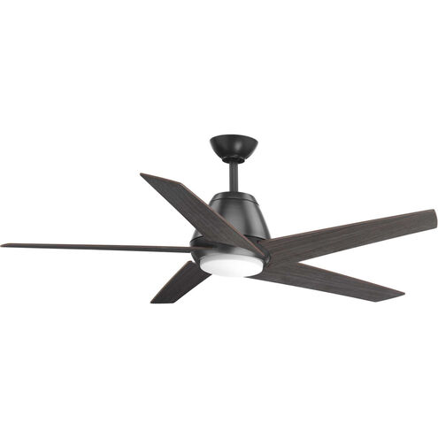 Gust 54 inch Graphite Ceiling Fan, Progress LED