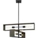 Boundary 4 Light 30 inch Matte Black Chandelier Ceiling Light, Design Series