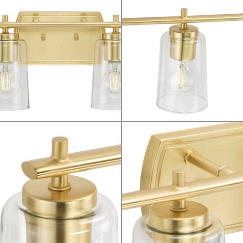 Adley 6 Light 49 inch Satin Brass Bath Vanity Wall Light