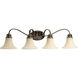 Applause 4 Light 34 inch Antique Bronze Bath Vanity Wall Light