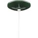 Metal Shade 1 Light Dark Green Pendant Ceiling Light in Standard