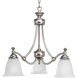 Renovations 3 Light 22 inch Antique Nickel Chandelier Ceiling Light