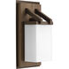 Rush 1 Light 14 inch Antique Bronze Outdoor Wall Lantern