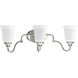 Wander 3 Light 24.5 inch Brushed Nickel Bath Vanity Wall Light, Design Series