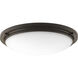 Apogee LED 21 inch Architectural Bronze Flush Mount Ceiling Light, Progress LED