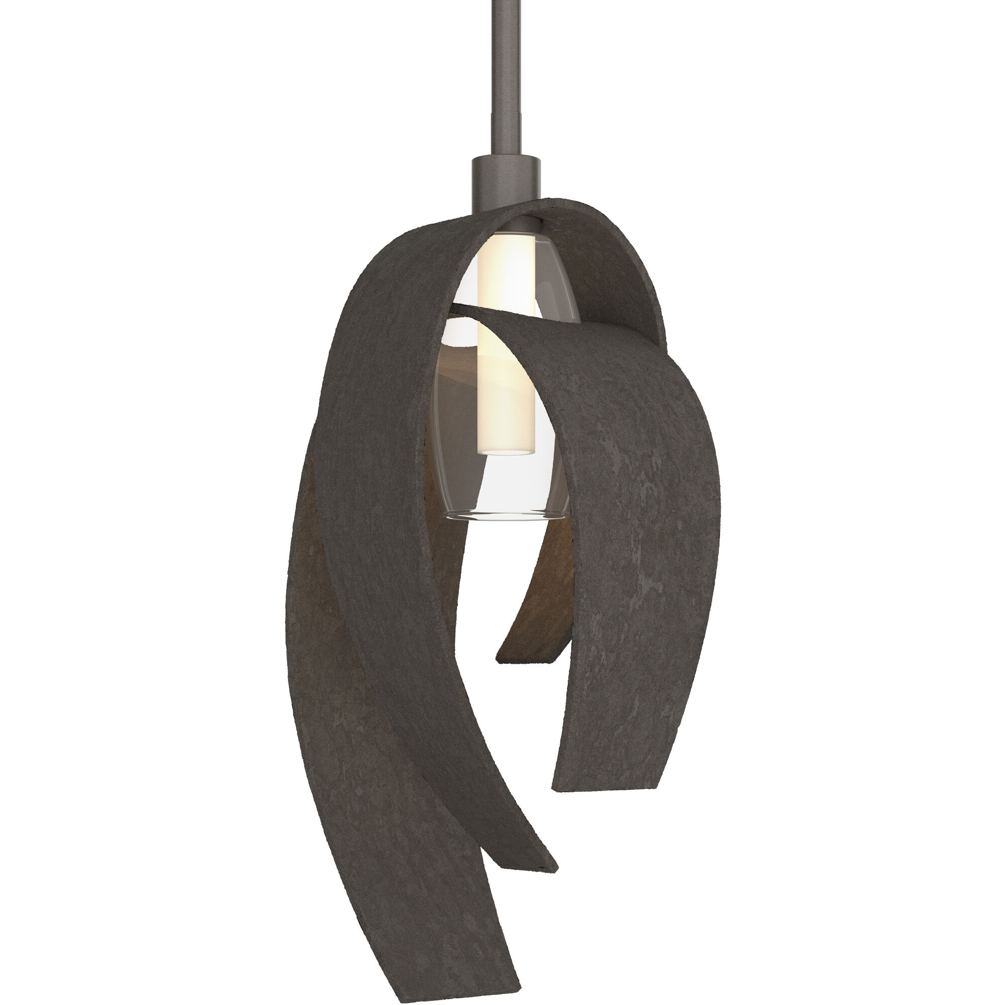 Corona 1 Light 7 inch Dark Smoke Mini Pendant Ceiling Light, Large - Open Box