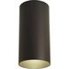 Cylinder LED 6 inch Antique Bronze Outdoor Flush Mount Cylinder in LED Lamping, Progress LED