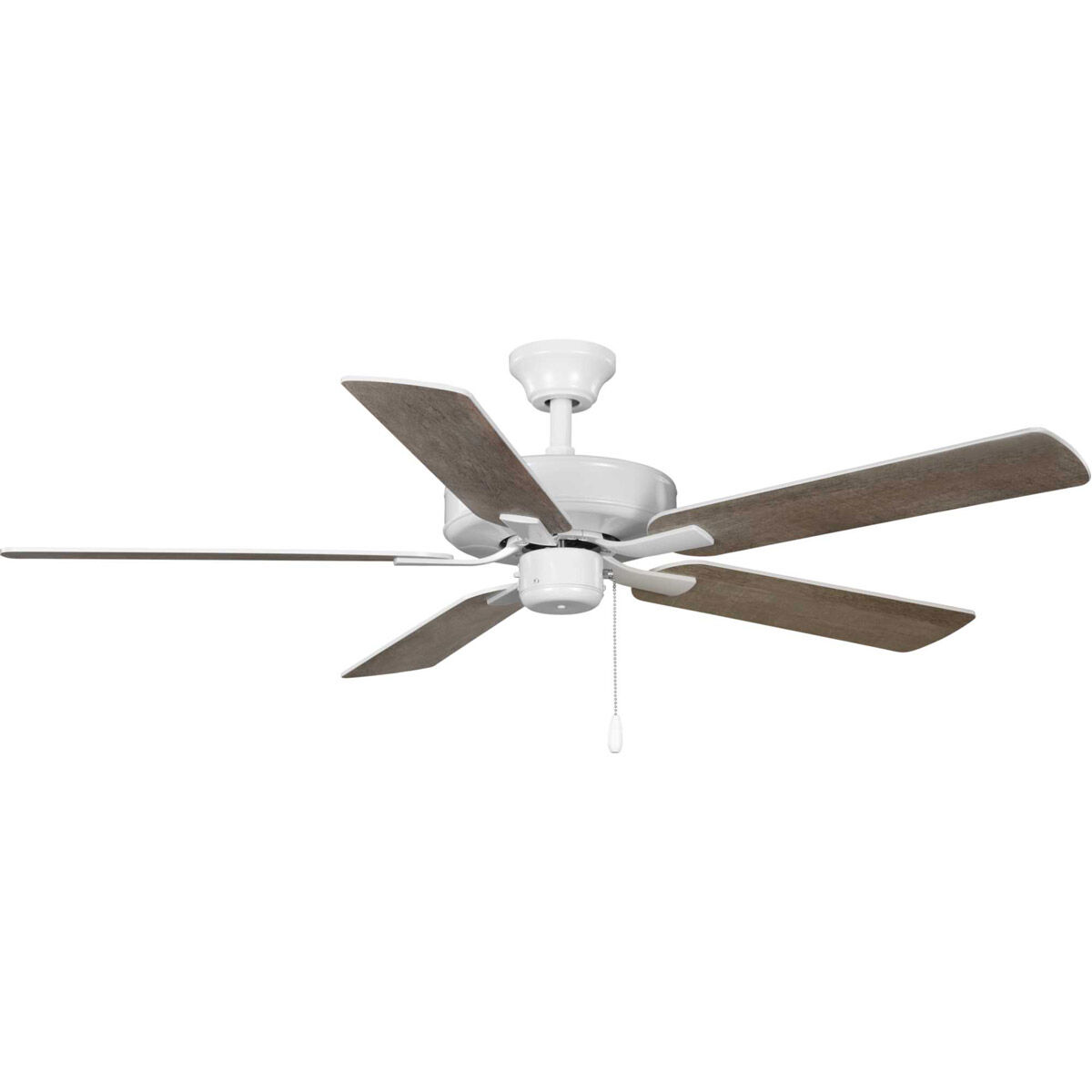 AirPro Builder 52 inch White with White/Antique Wood Blades Ceiling Fan