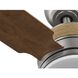 Shaffer II 56 inch Antique Nickel with Classic Walnut/Grey Weathered Wood Blades Ceiling Fan, Progress LED