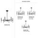 Elara 6 Light 30 inch Matte Black Chandelier Ceiling Light