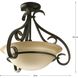 Torino 3 Light 18 inch Forged Bronze Foyer Pendant Ceiling Light in Tea-Stained