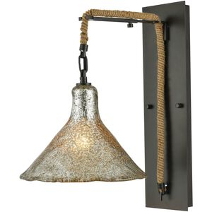 Hand Formed Glass 1 Light 10.00 inch Wall Sconce