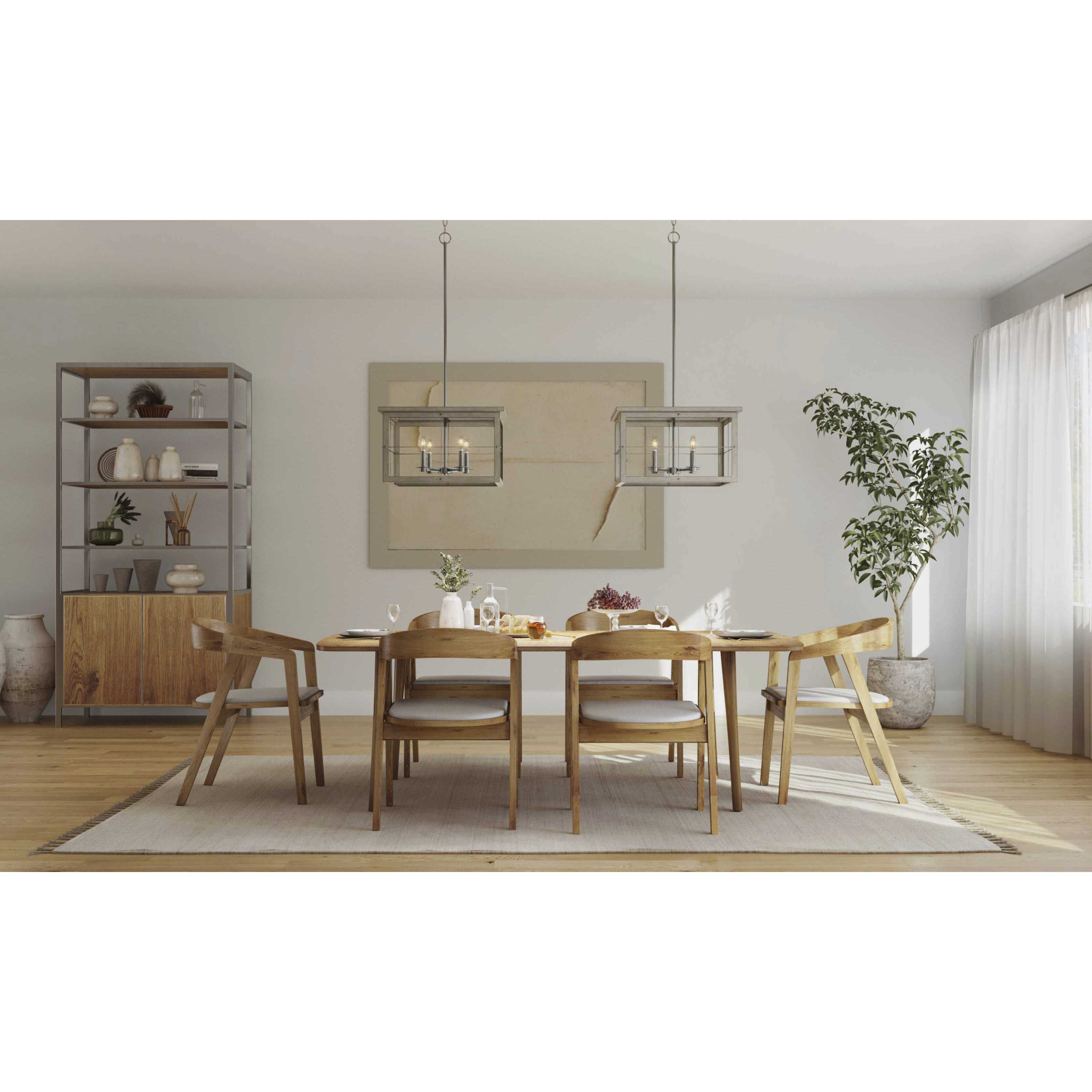 Hedgerow 4 Light 21 inch Brushed Nickel Chandelier Ceiling Light