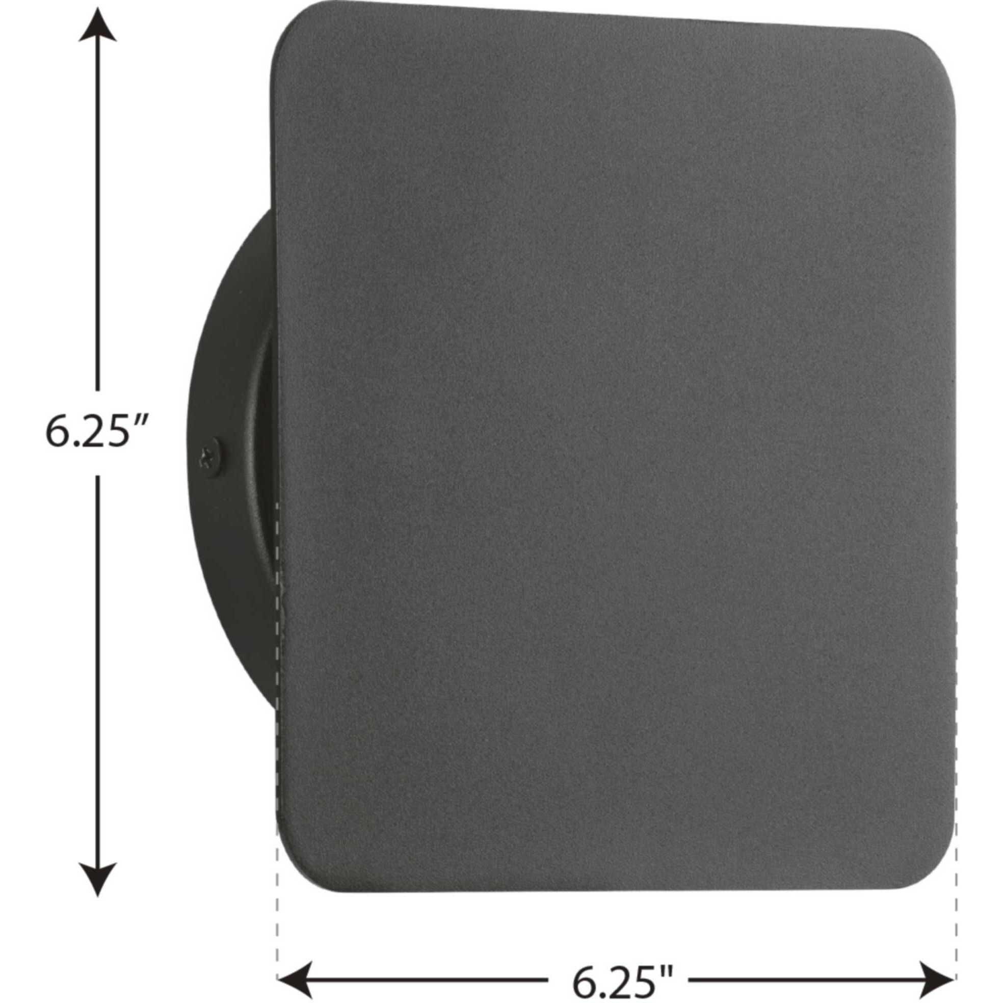 Z-2025 LED LED 6 inch Textured Black Outdoor Wall Light, Progress LED