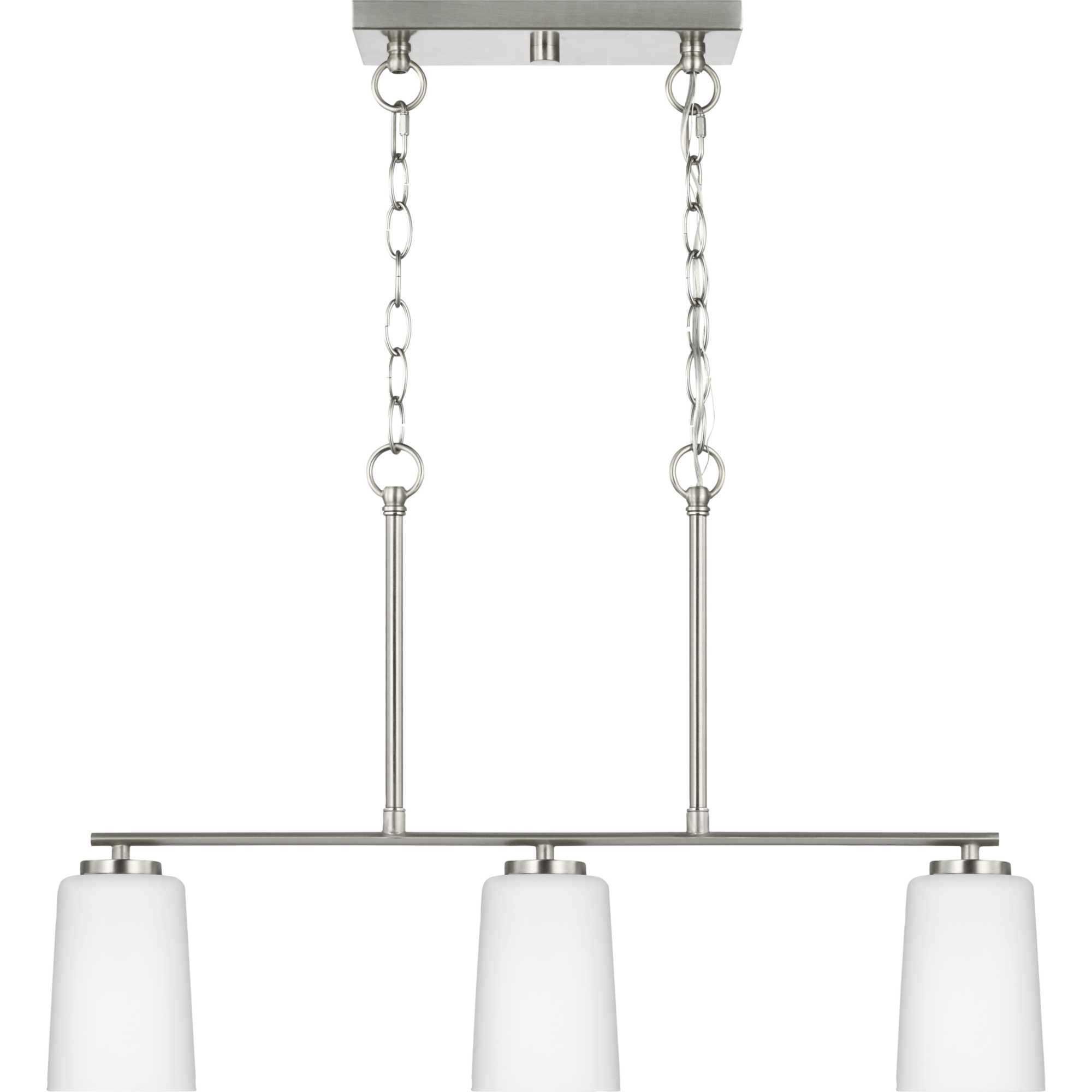 Adley 3 Light 26 inch Brushed Nickel Linear Chandelier Ceiling Light