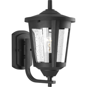 East Haven 1 Light 13 inch Textured Black Outdoor Wall Lantern, Medium