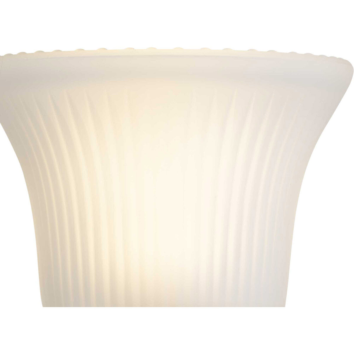 Fluted Glass 2 Light 11.75 inch Brushed Nickel Bath Vanity Wall Light in Etched