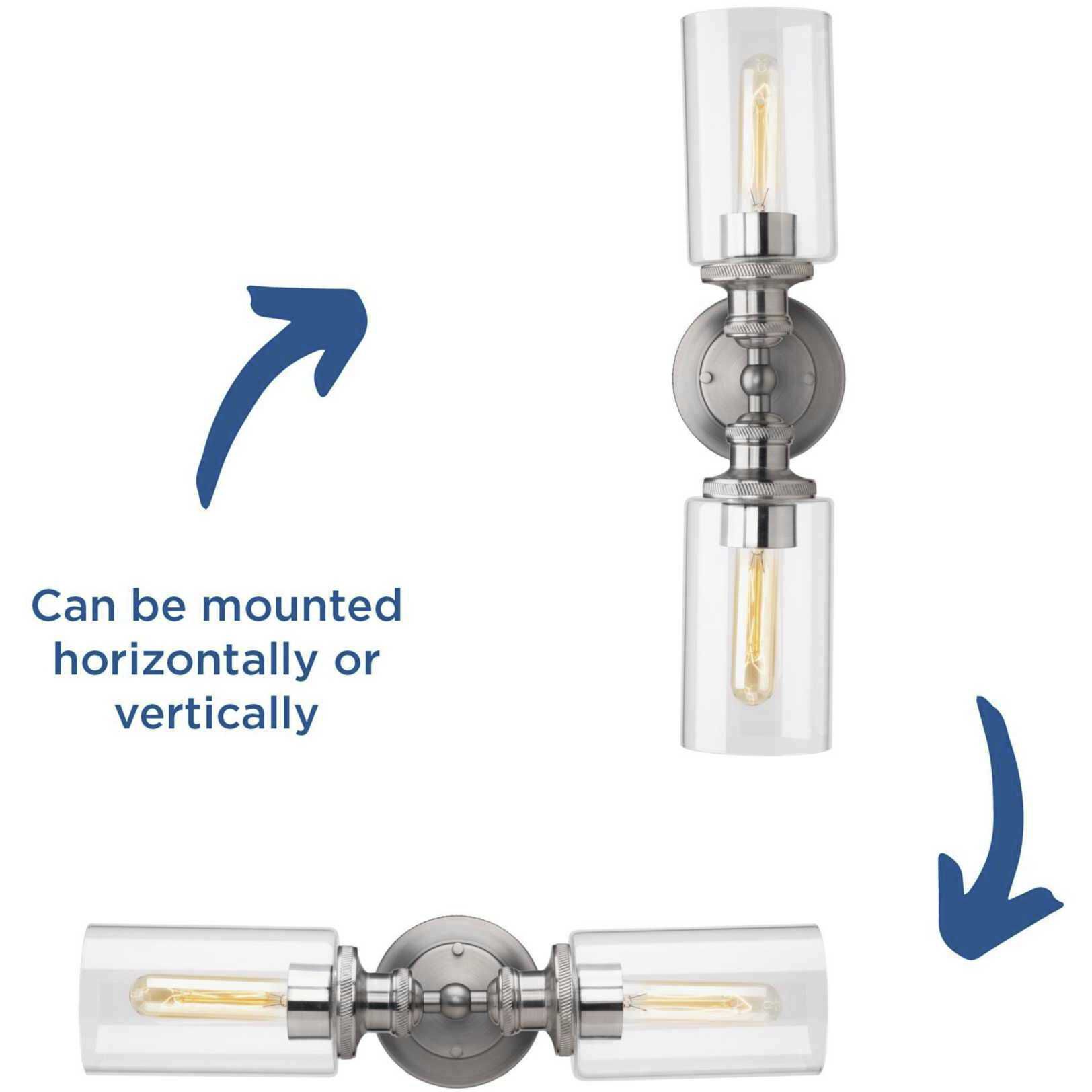 Archives 2 Light 18.5 inch Antique Nickel Bath Vanity Wall Light