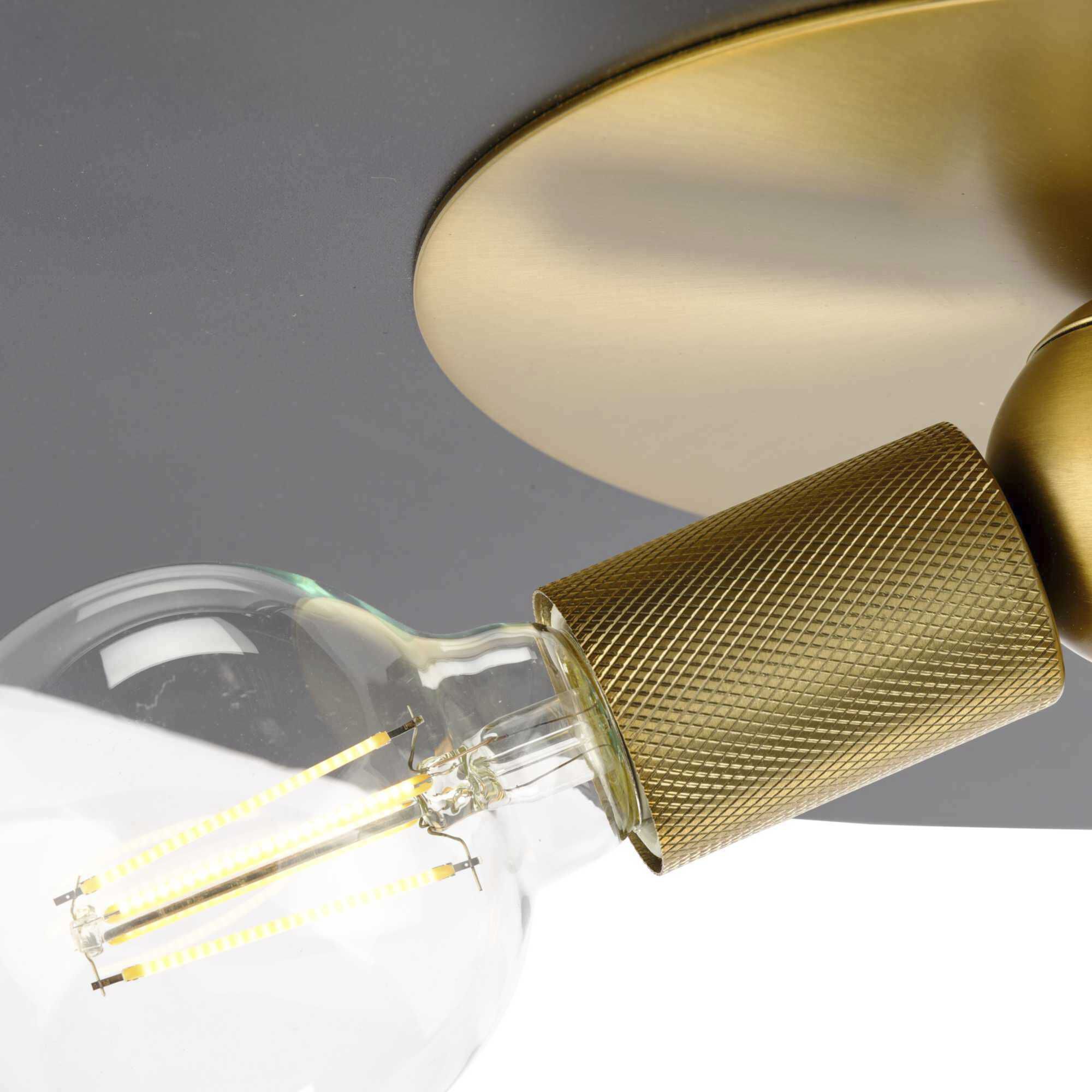 Trimble 3 Light 18 inch Brushed Bronze Flush Mount Ceiling Light, Design Series