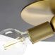 Trimble 3 Light 18 inch Brushed Bronze Flush Mount Ceiling Light, Design Series