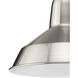 Metal Shade 1 Light 10 inch Brushed Nickel Mini-Pendant Ceiling Light in Standard