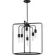 Bonn 6 Light Matte Black Pendant Ceiling Light
