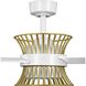 Bisbee 55 inch Satin White with Matte White Blades Outdoor Ceiling Fan