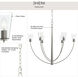 Jheni 6 Light 36 inch Brushed Nickel Chandelier Ceiling Light