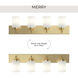 Merry 4 Light 30 inch Brushed Gold Bath Vanity Wall Light