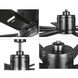 Vast 72 inch Black Ceiling Fan, Progress LED