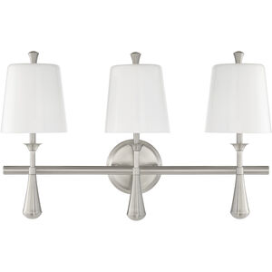 Palmer 3 Light 23 inch Brushed Polished Nickel Vanity Light Wall Light
