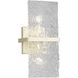 Chevall 2 Light 7 inch Gilded Silver Wall Sconce Wall Light, Design Series