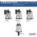 Creighton 1 Light 22 inch Textured Black Outdoor Post Lantern, Design Series