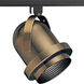 Carillon 1 Light 120 Antique Brass Carillon Track Head Ceiling Light