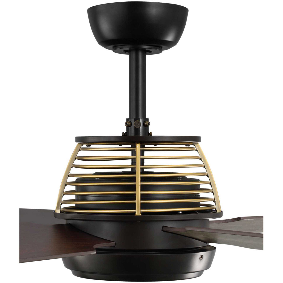 Shaffer 56 inch Architectural Bronze with Driftwood/Natural Cherry Blades Ceiling Fan