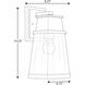 Greene Ridge 1 Light 14 inch Textured Black Outdoor Wall Lantern, Medium