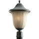 Le Jardin 1 Light 19 inch Espresso Outdoor Post Lantern