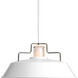 Archives 1 Light 18 inch White Pendant Ceiling Light