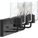 Merry 3 Light 24 inch Black Bath Vanity Wall Light