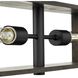 Boundary 4 Light 30 inch Matte Black Chandelier Ceiling Light, Design Series