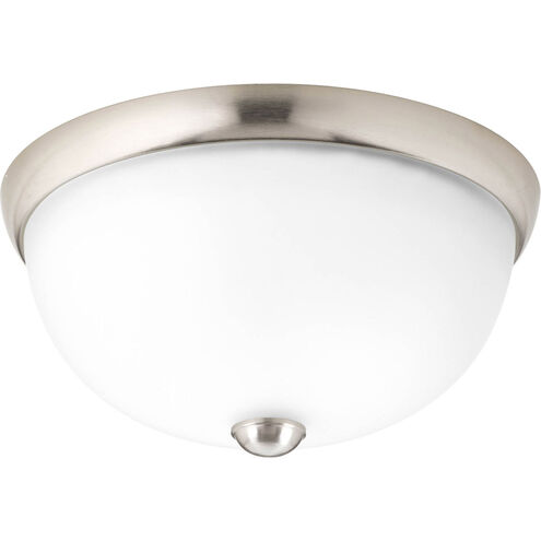 Random 1 Light 11 inch Brushed Nickel Close-to-Ceiling Ceiling Light in Etched