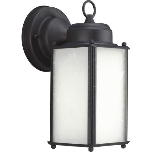 Roman Coach 1 Light 10 inch Textured Black Outdoor Wall Lantern, Small